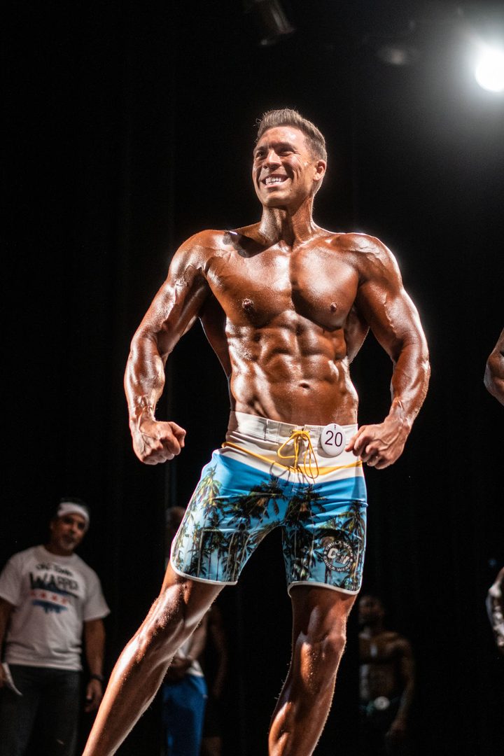 Mr. America competition stage photography by REVO Studios