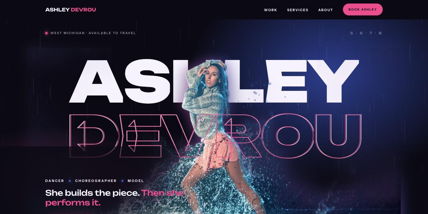 Ashley DeVrou — Dancer & Choreographer — a REVO Studios website