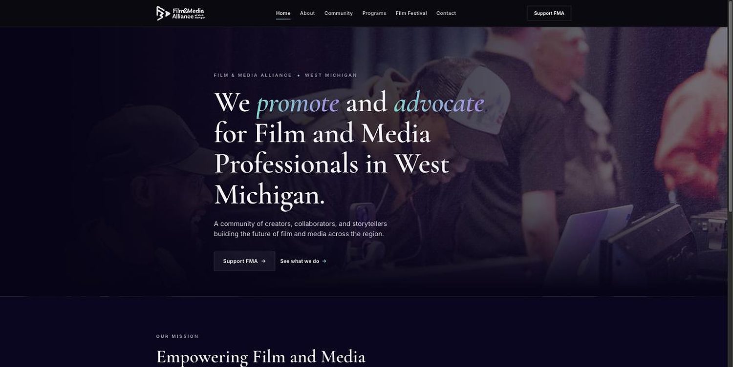Film & Media Alliance of West Michigan — a REVO Studios website
