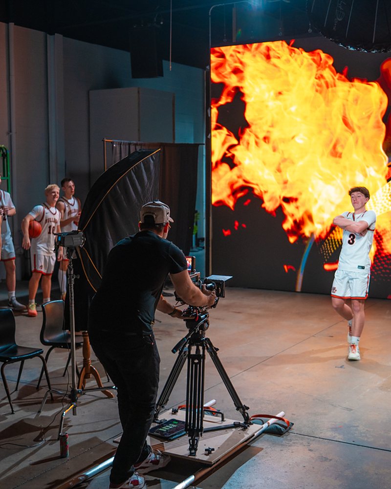 The REVO Studios crew on a shoot